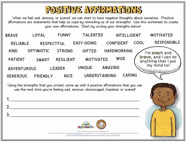 Building Self Confidence Worksheets Inspirational Self Esteem And 