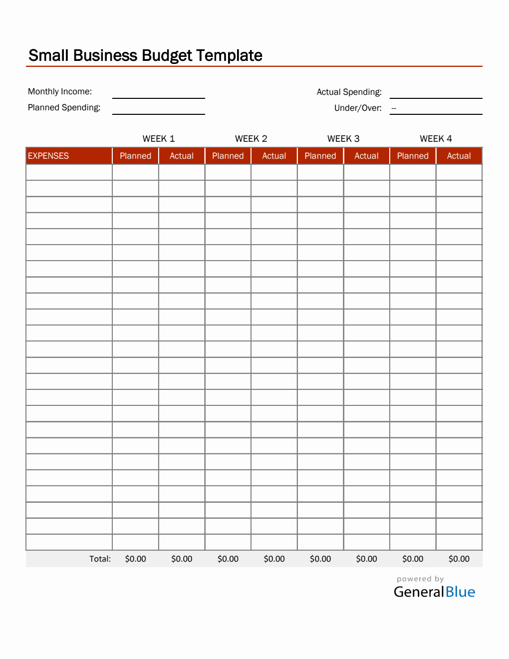 Business Expense Templates Worksheets Library