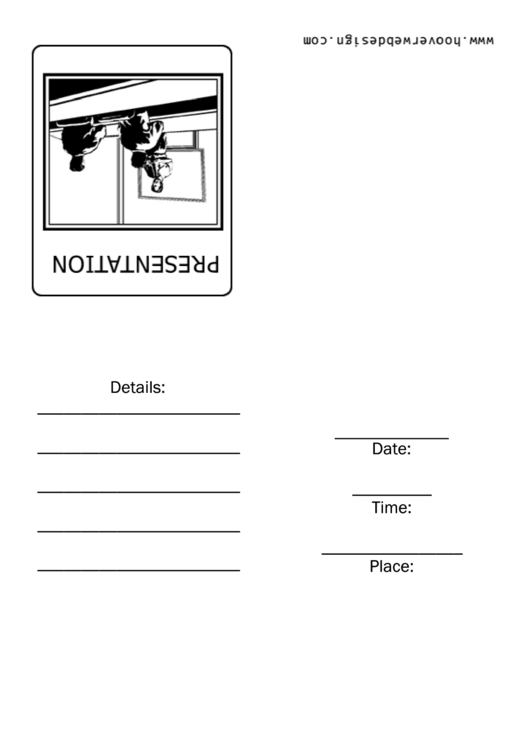 Business Presentation Invitation Template Printable Pdf Download