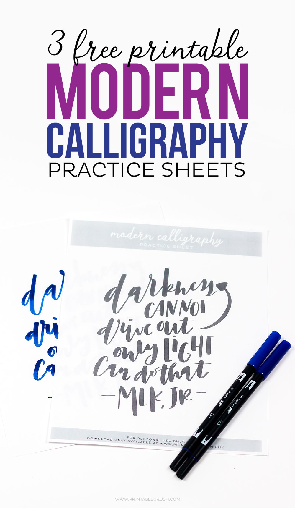 Calligraphy Printable Worksheets Free