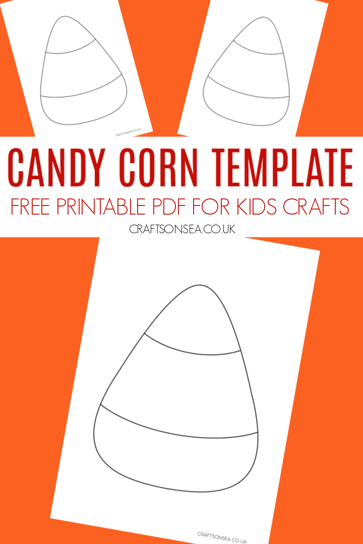 free printable candy corn template