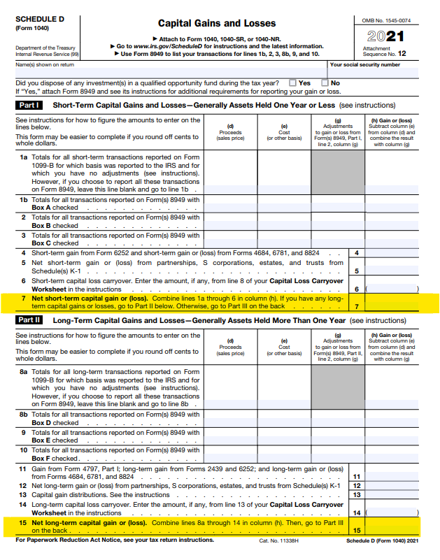 capital loss carry forward worksheet