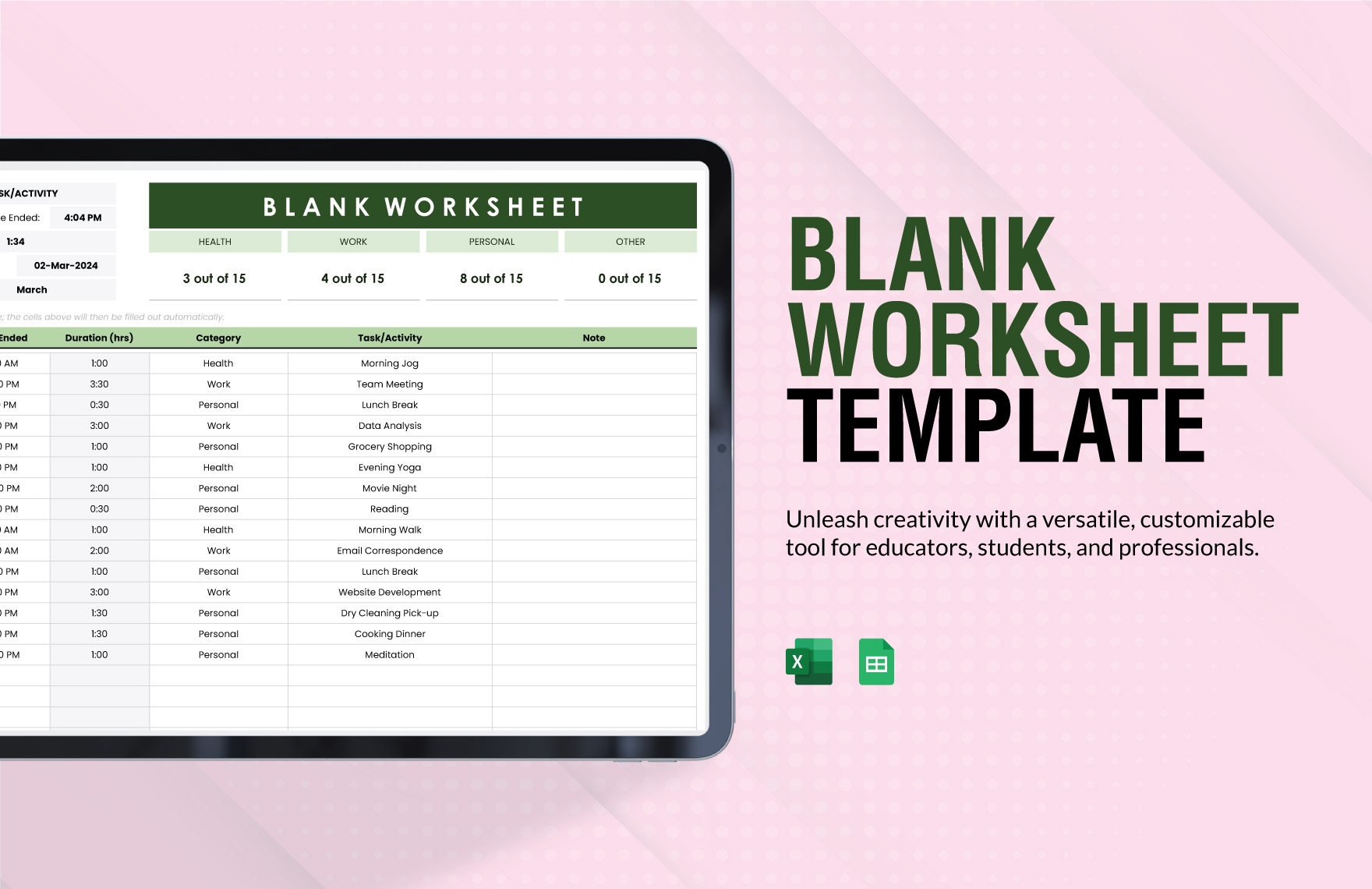 Car Sales Worksheet Template In Word Download Template