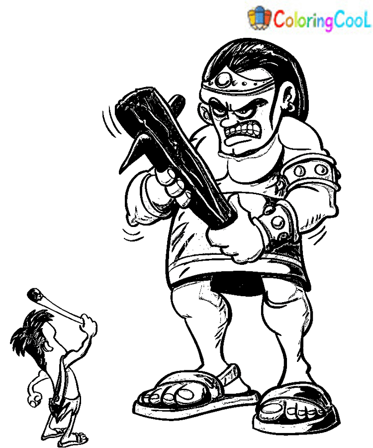 david and goliath free coloring pages
