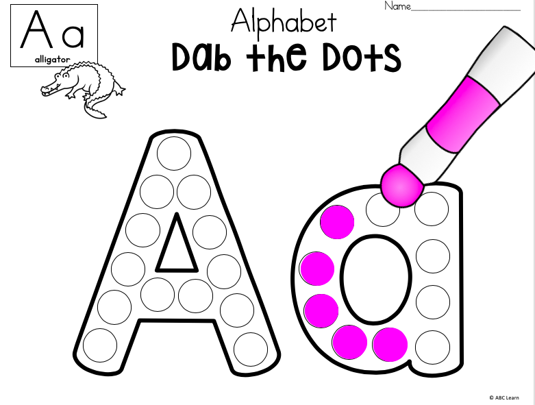 bingo dauber worksheets
