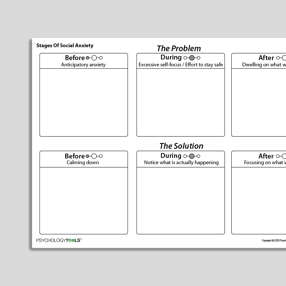 CBT Anxiety Journal Printable Manage Worries Workbook Etsy 