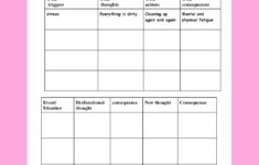 Cbt Ocd Worksheet Mental Health Worksheets Obsessive Compulsive 