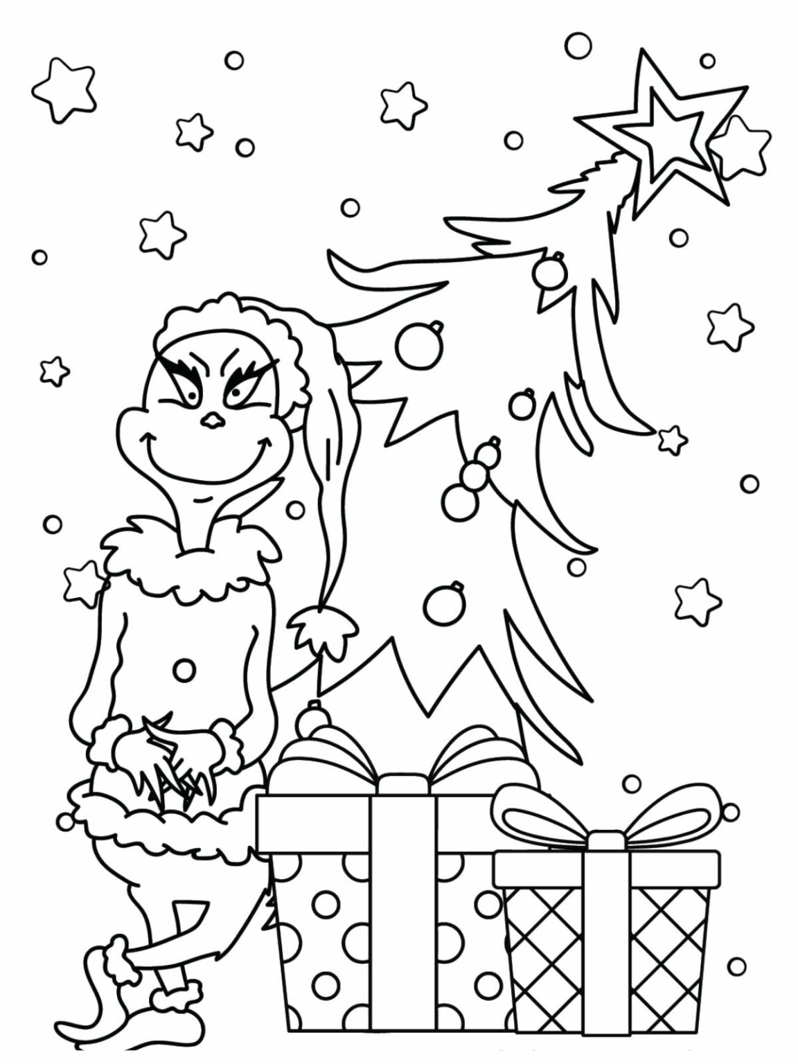 Grinch Free Coloring Pages