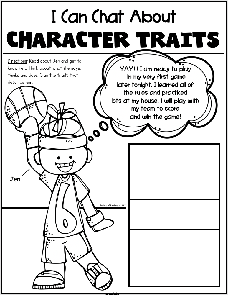 character worksheet