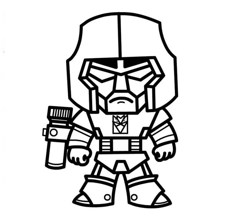 Chibi Megatron Coloring Page Free Printable Coloring Pages For Kids