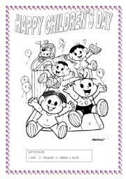 CHILDREN S DAY ACTIVITY ESL Worksheet By T ti
