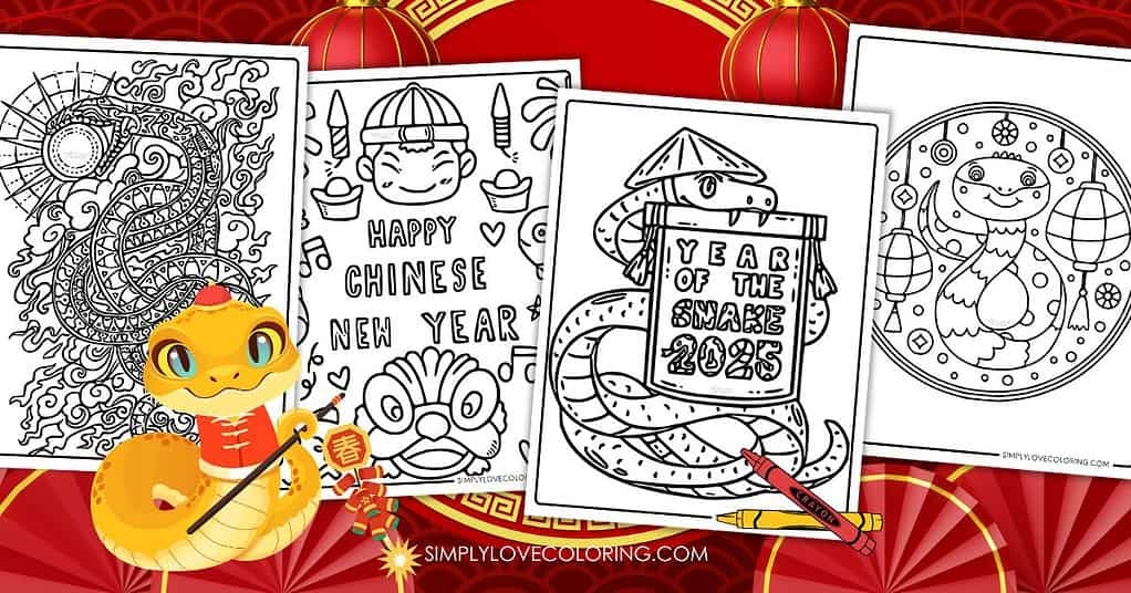 Chinese New Year Coloring Pages Free PDF Printables Simply Love 