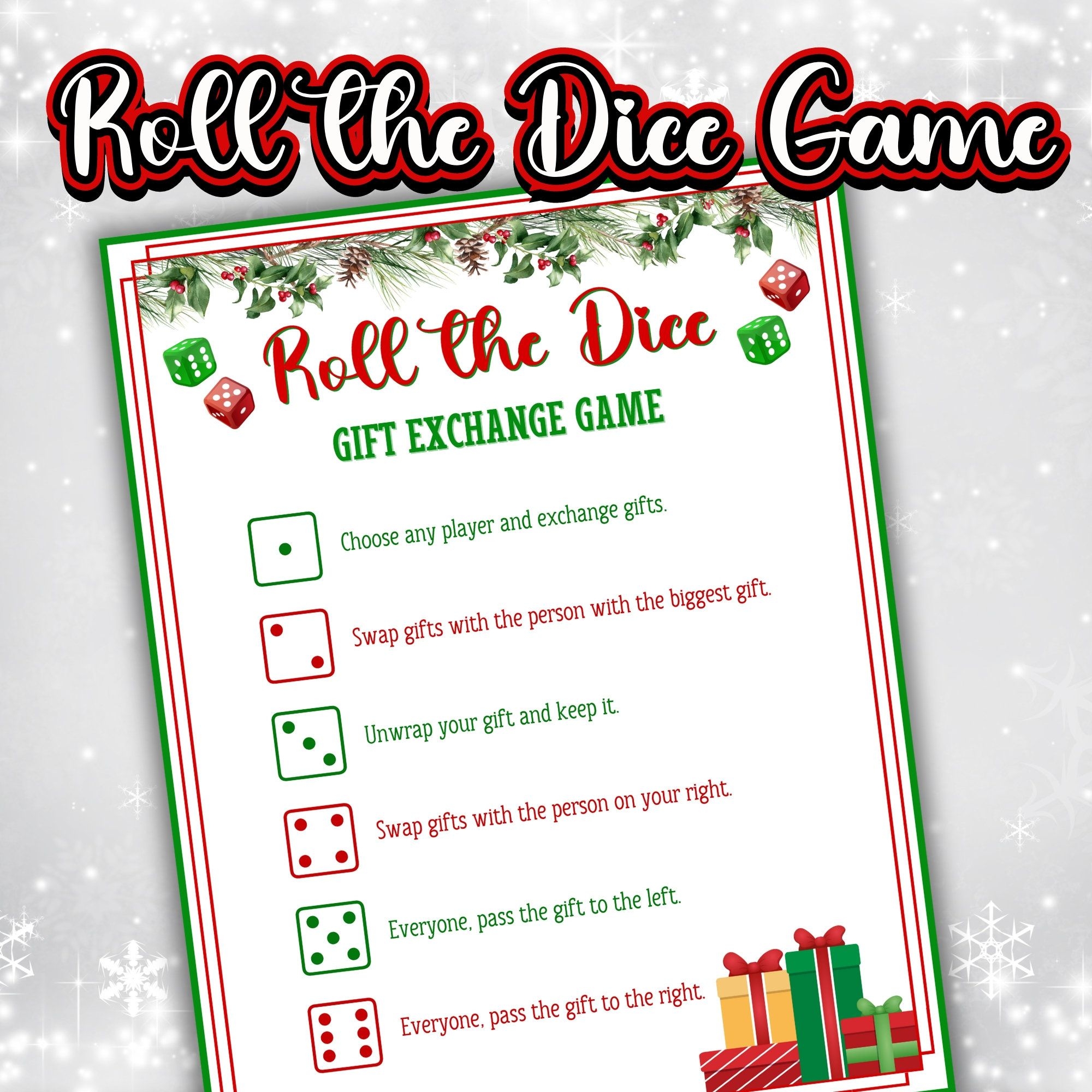 write to 100 dice game printable