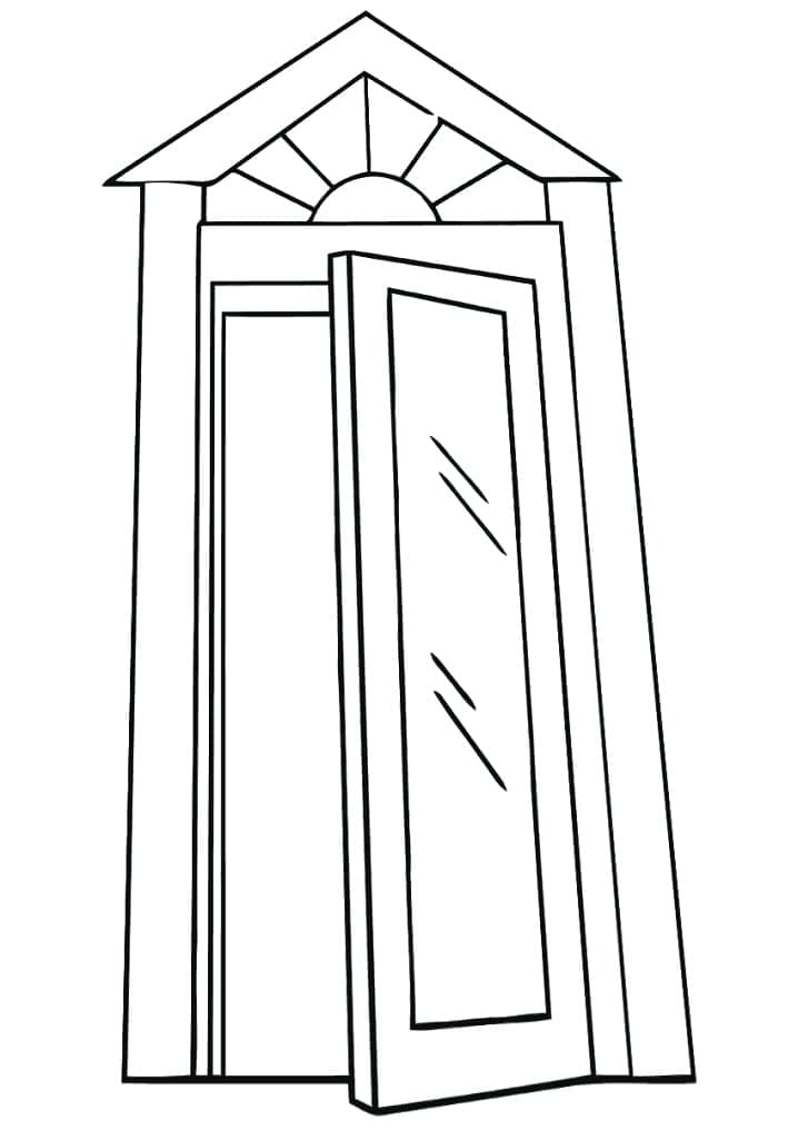 Door Coloring Page