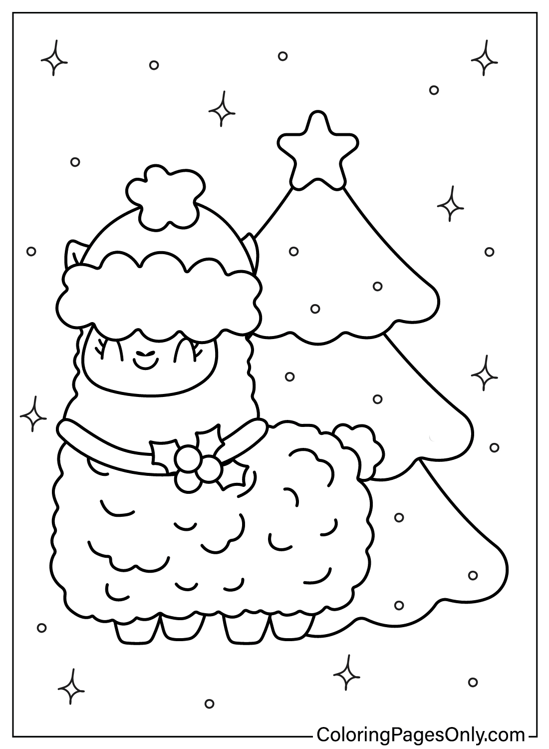 Llama Coloring Pages