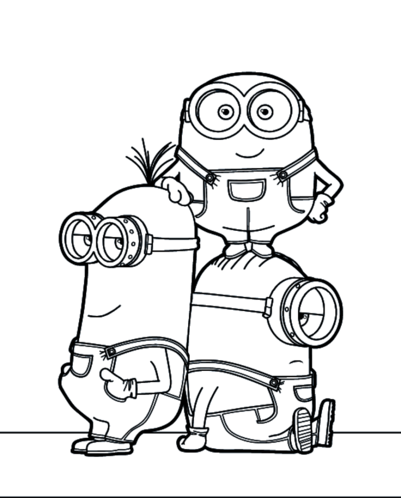 minion coloring pages free printable