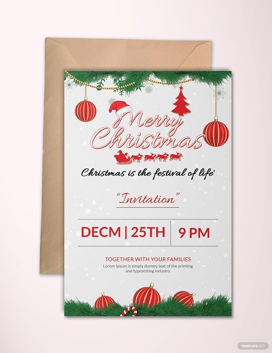 Christmas Party Invitation Templates In Google Docs FREE Download 