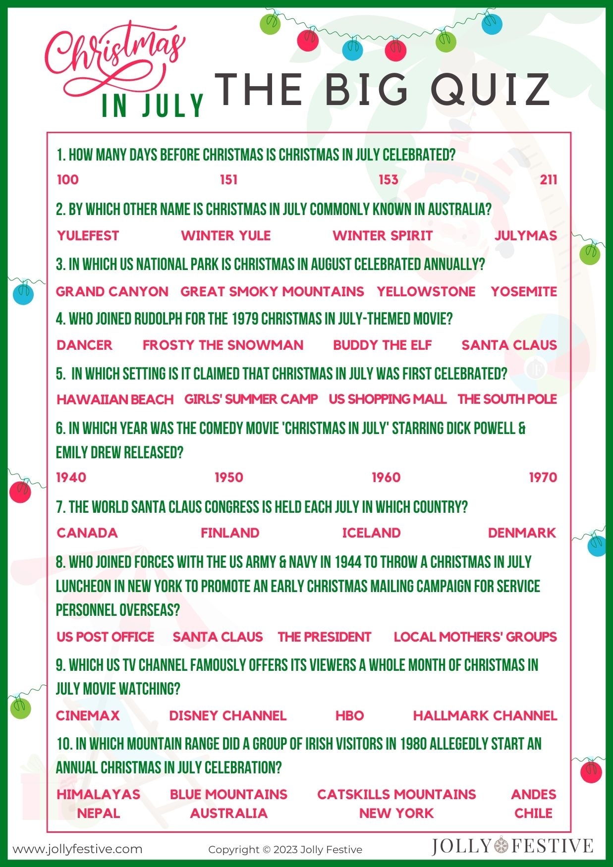 best free printable picture quiz with answers