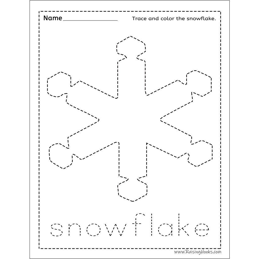Christmas Tracing Worksheets Raising Hooks