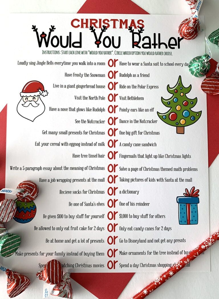 would you rather game printable for adults
