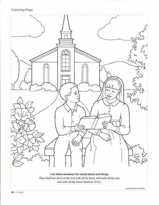 Church Coloring Pages Coloring Home