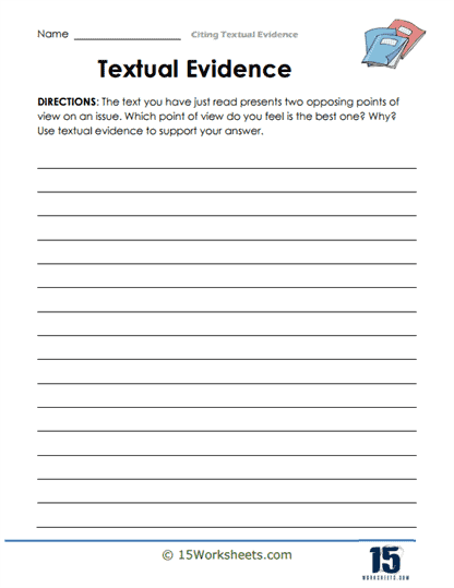 Citing Textual Evidence Worksheets 15 Worksheets Worksheets Library