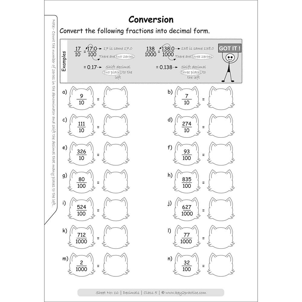 class 5 maths worksheets with answers pdf