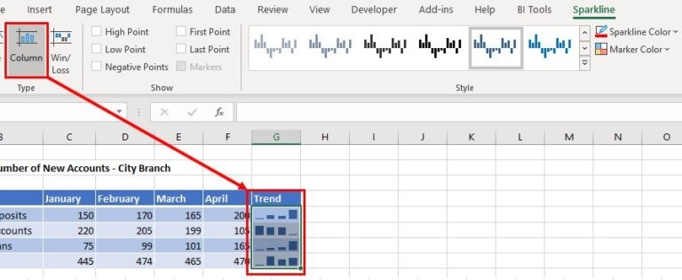 Clear The Selected Sparklines From The Worksheet