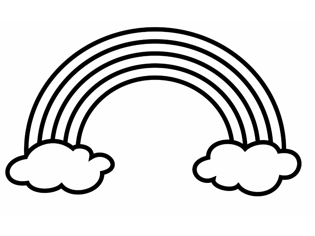 free coloring page rainbow