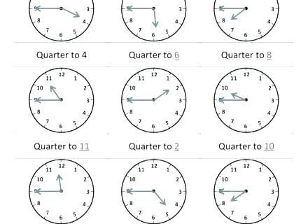 Clock Practice Worksheets 2nd Grade Telling Worksheet Quarter Past 