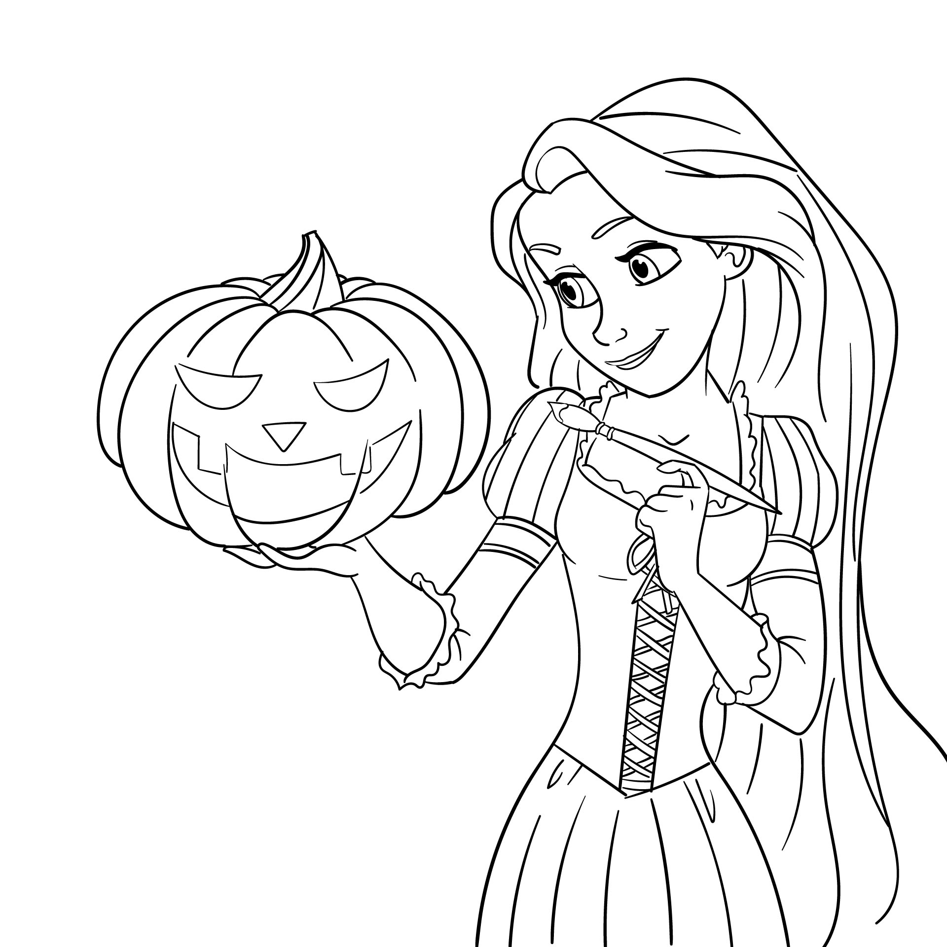 Disney Halloween Coloring Page