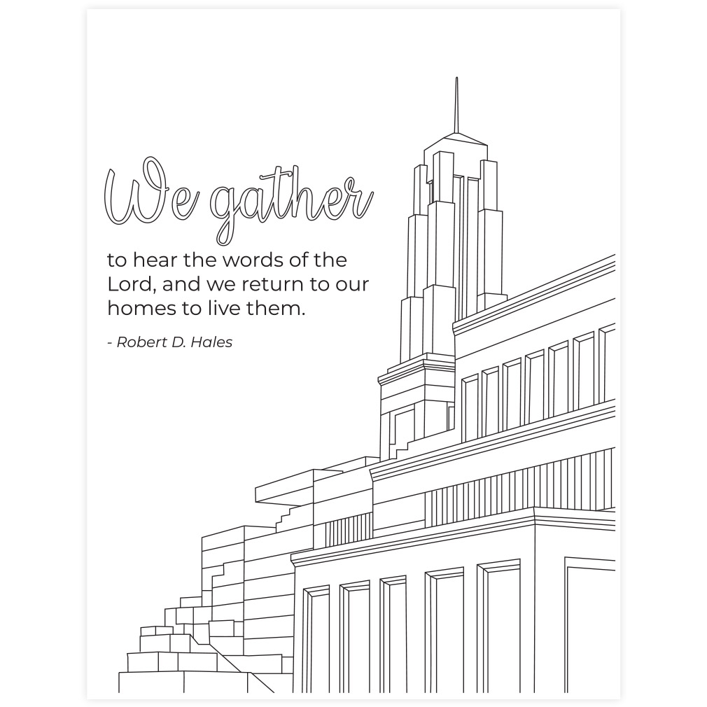 Collection Of General Conference Coloring Pages Free Printable