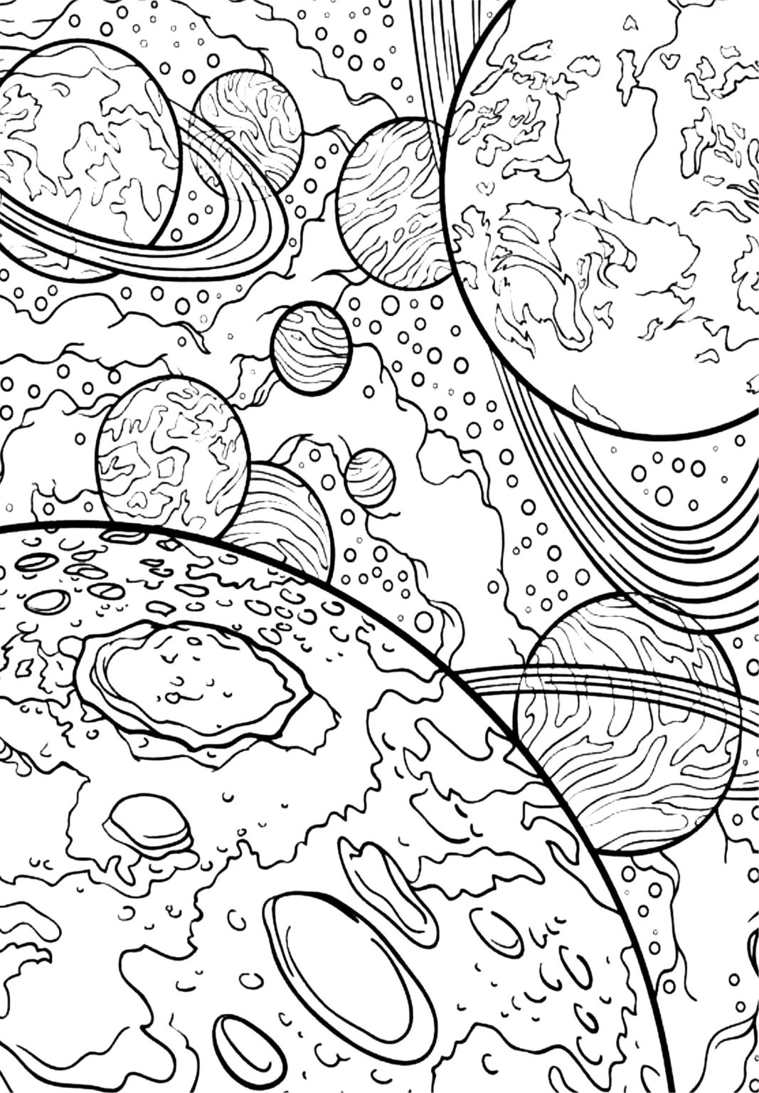 Collection Of Planet Coloring Pages Free Printable