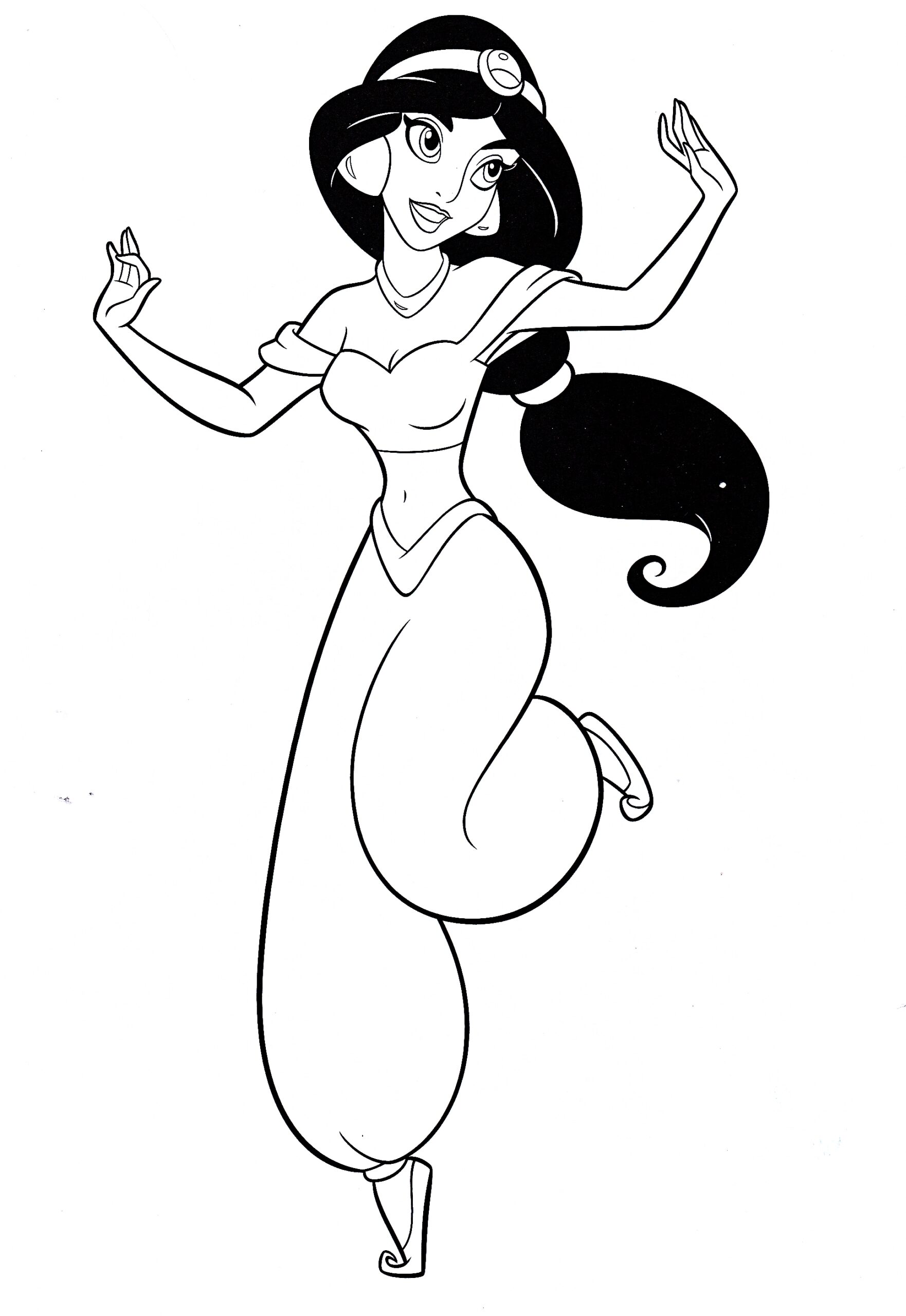 Collection Of Princess Jasmine Coloring Pages Free Printable