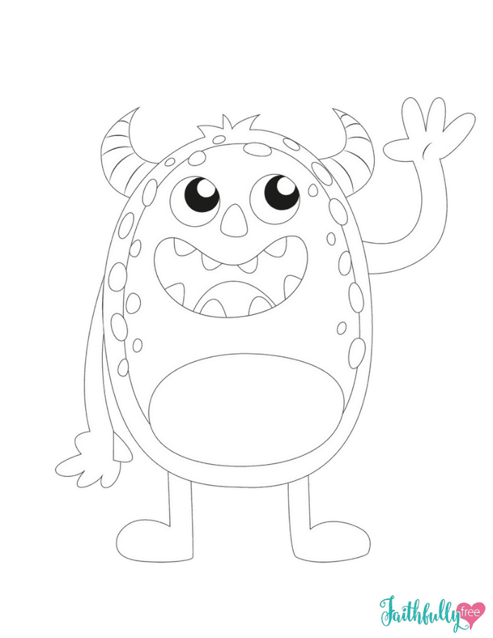 Color Monster Coloring Pages