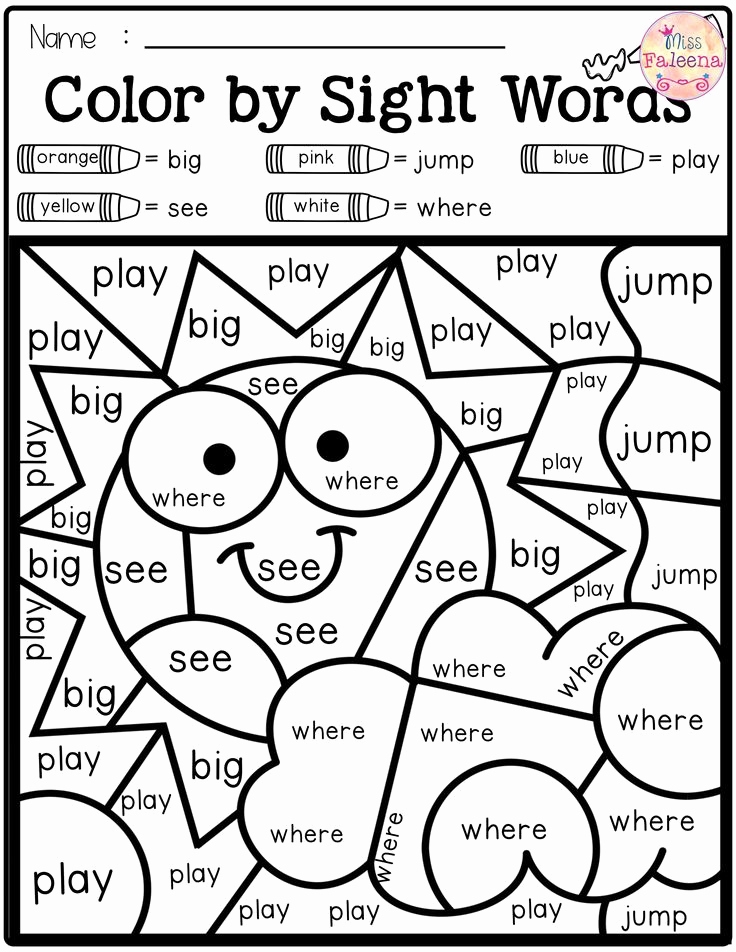 summer color worksheets