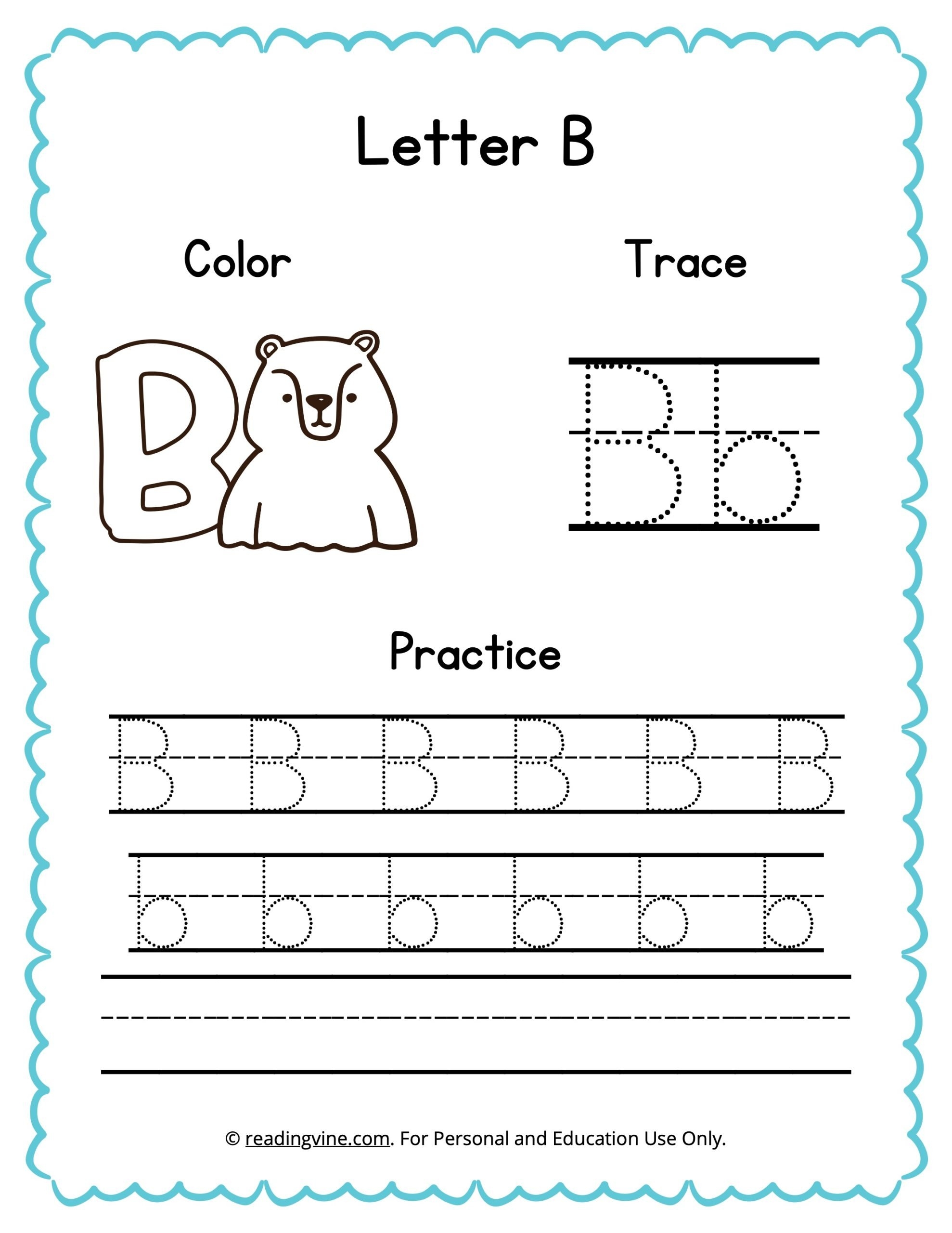 trace letters worksheet free
