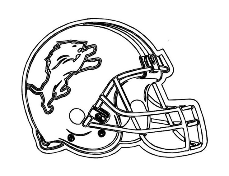 Coloring Page Football Helmet Warehouse Of Ideas