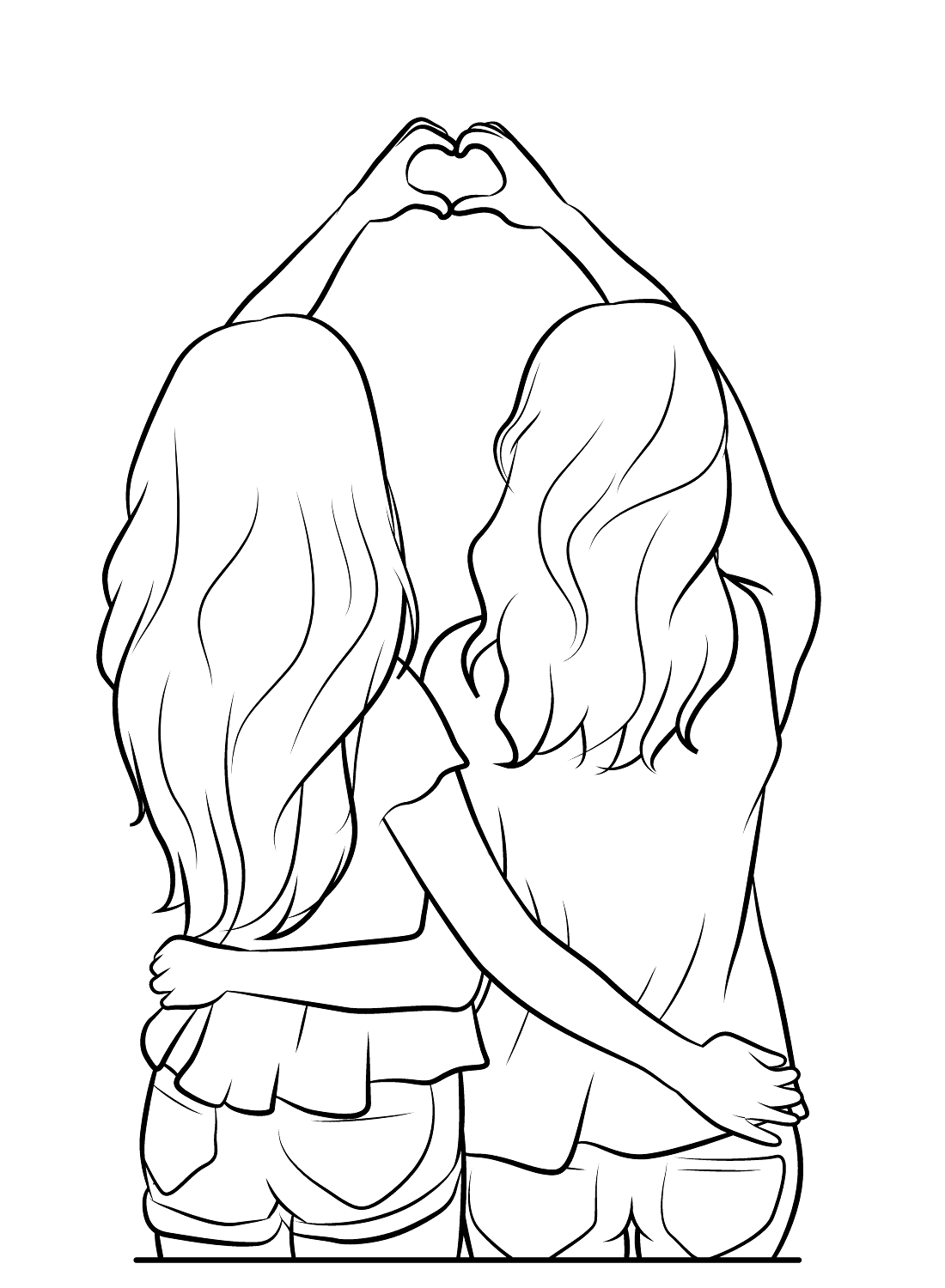 free coloring pages of friendship