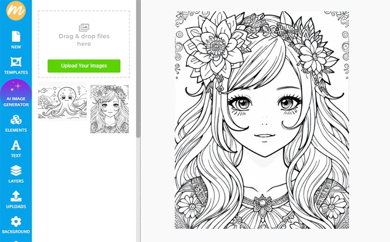 free ai coloring page generator
