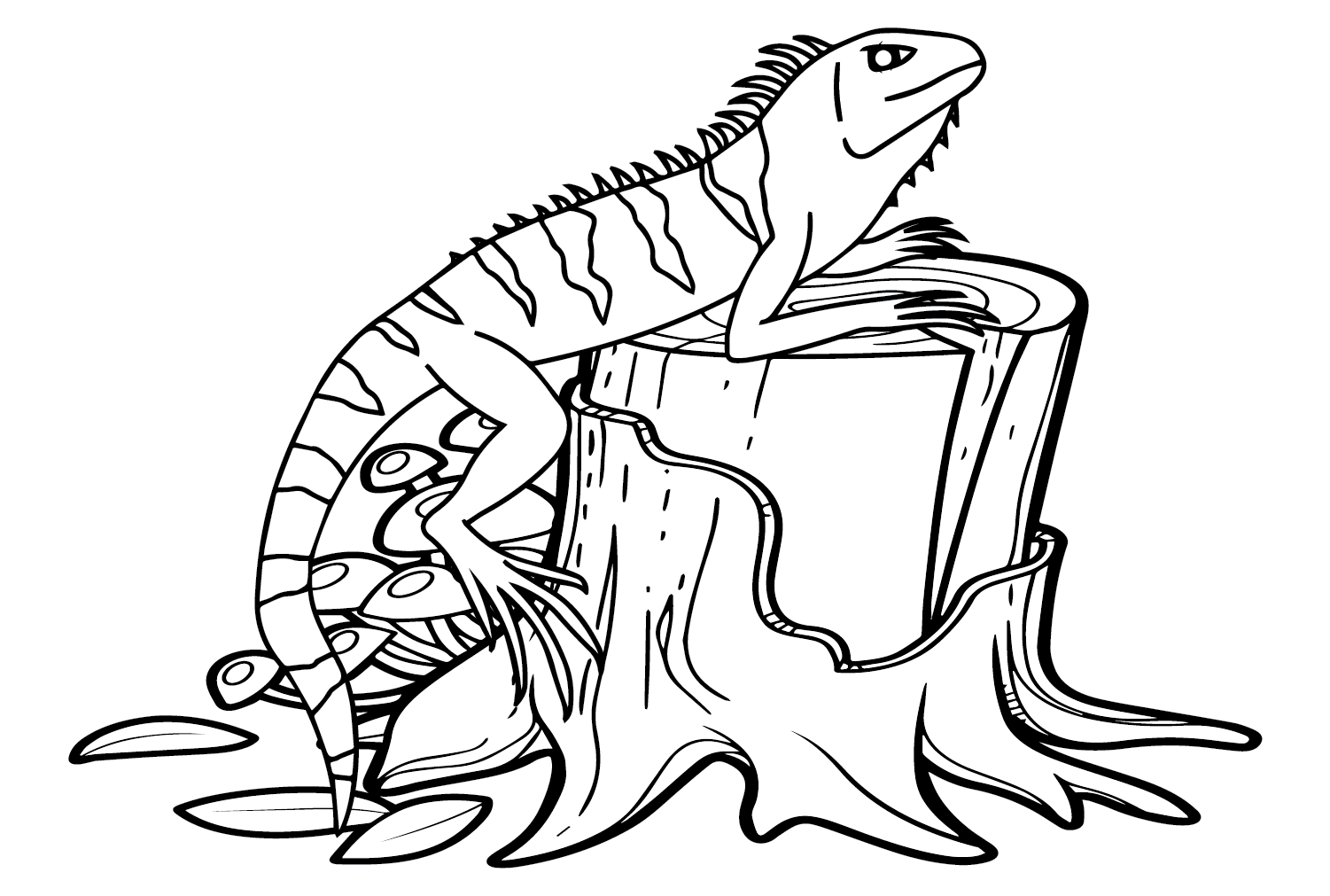 Coloring Page Iguana Free Printable Coloring Pages