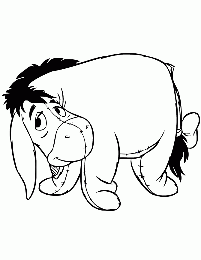 Coloring Pages Eeyore Coloring Home