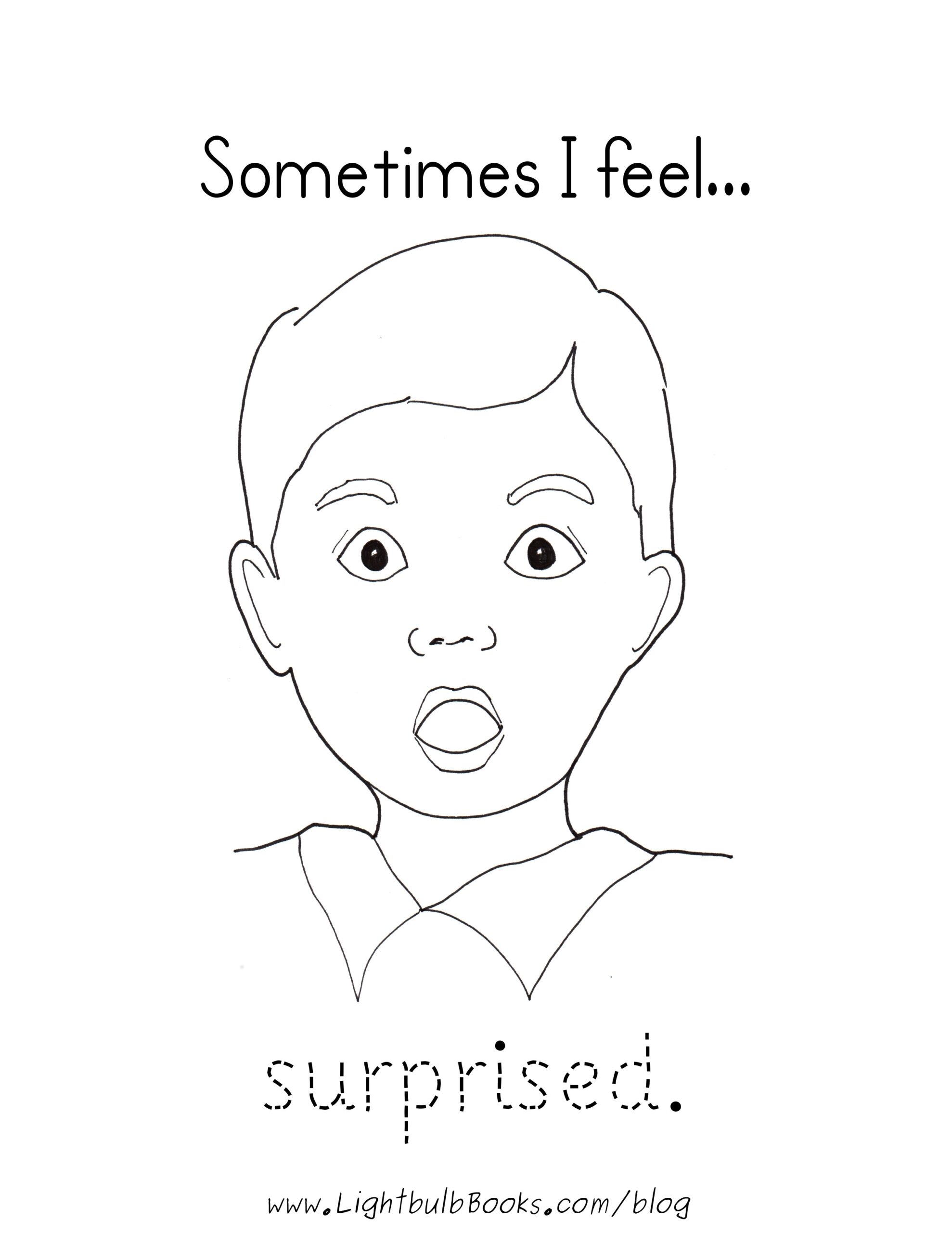 Coloring Pages Feelings Coloring Home
