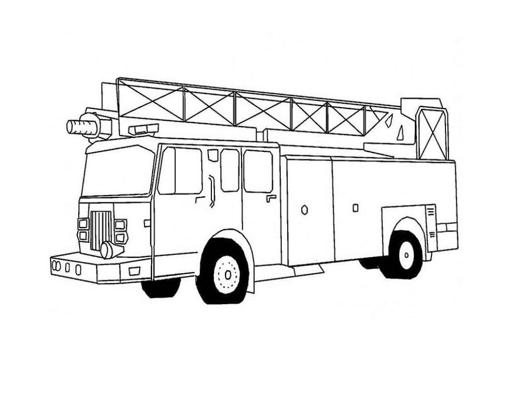 free fire truck coloring pages printable