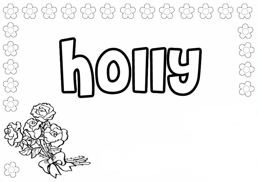 Coloring Pages With Names
