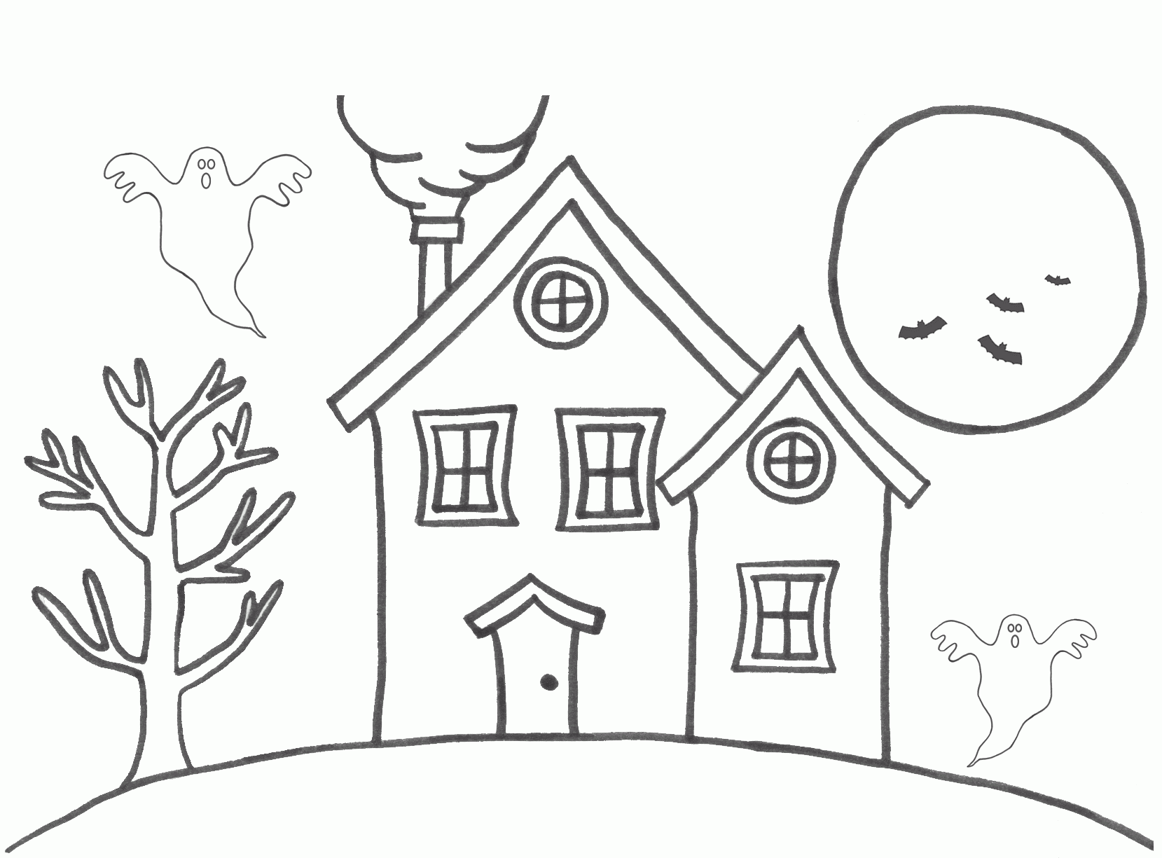 Coloring Pages Of Houses Coloring Home