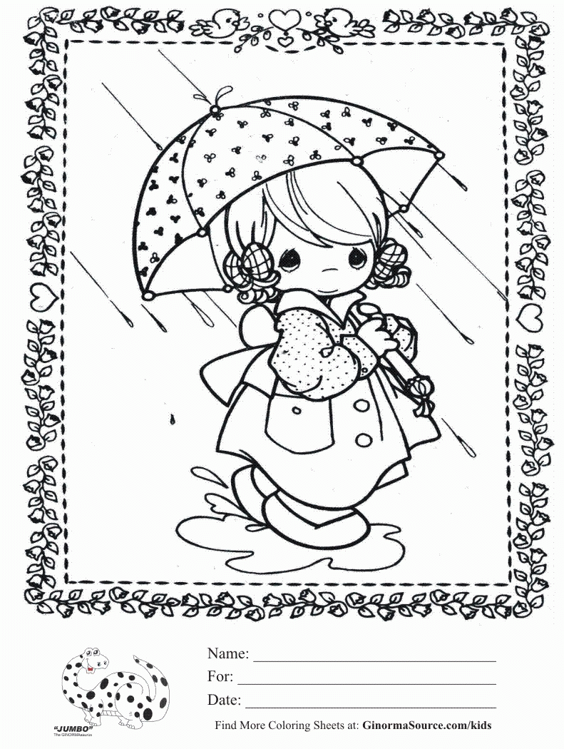 Coloring Pages Rainy Day Coloring Home