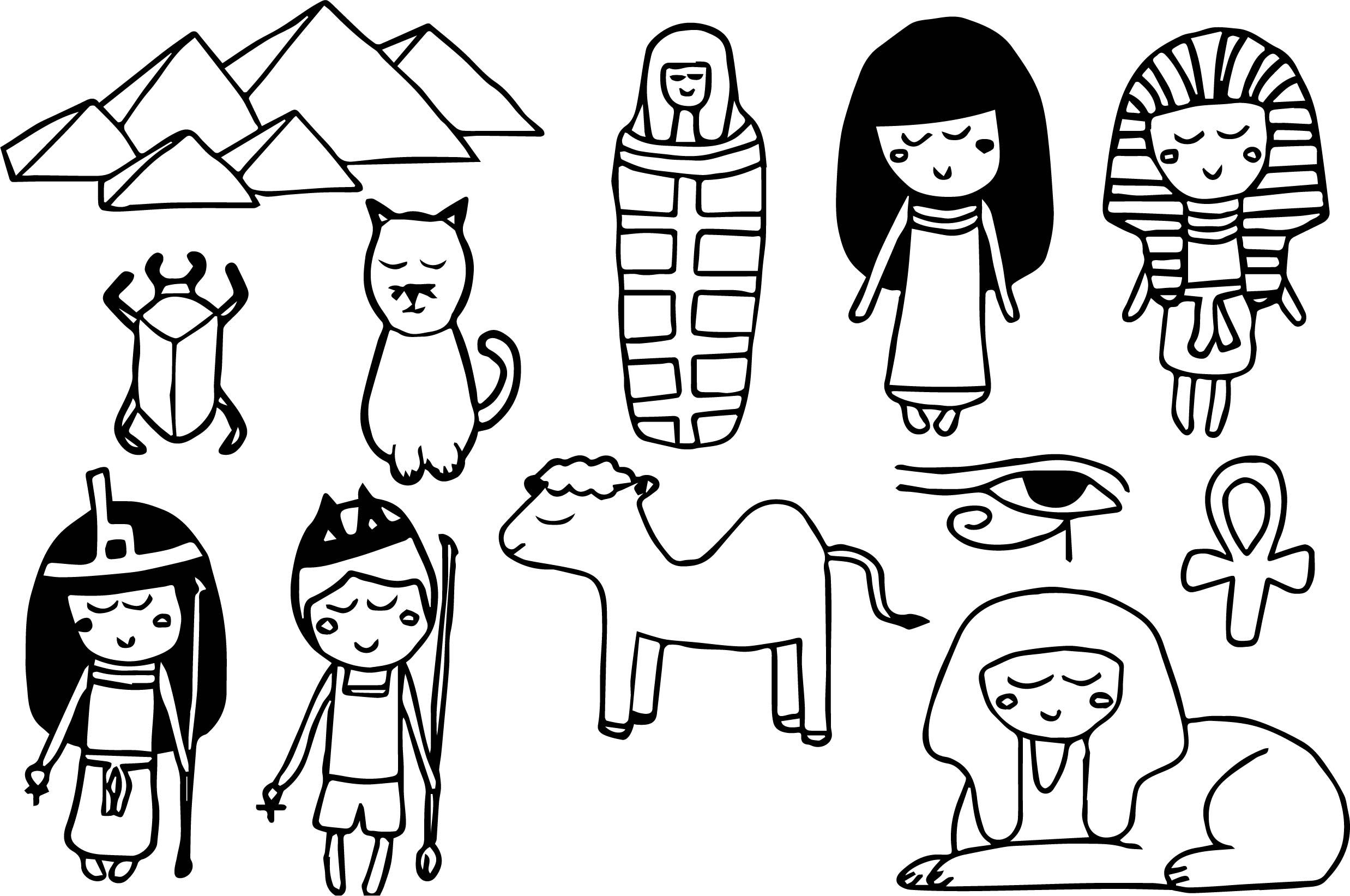 Coloring Pages Social Studies Adaptedmind Ancient Egypt Printables