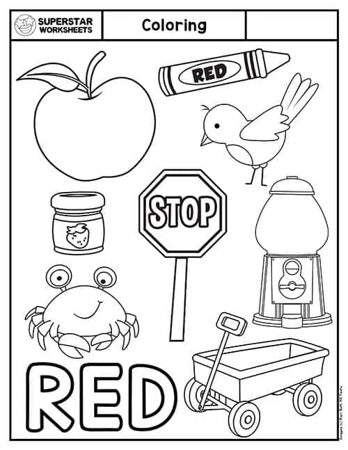 Coloring Worksheets For Preschool Superstar Worksheets Worksheets