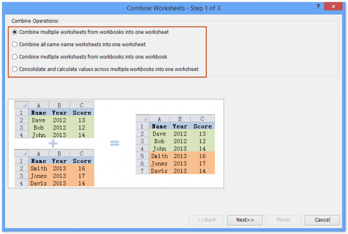 Combining Worksheets In Excel 2013 Worksheets Master